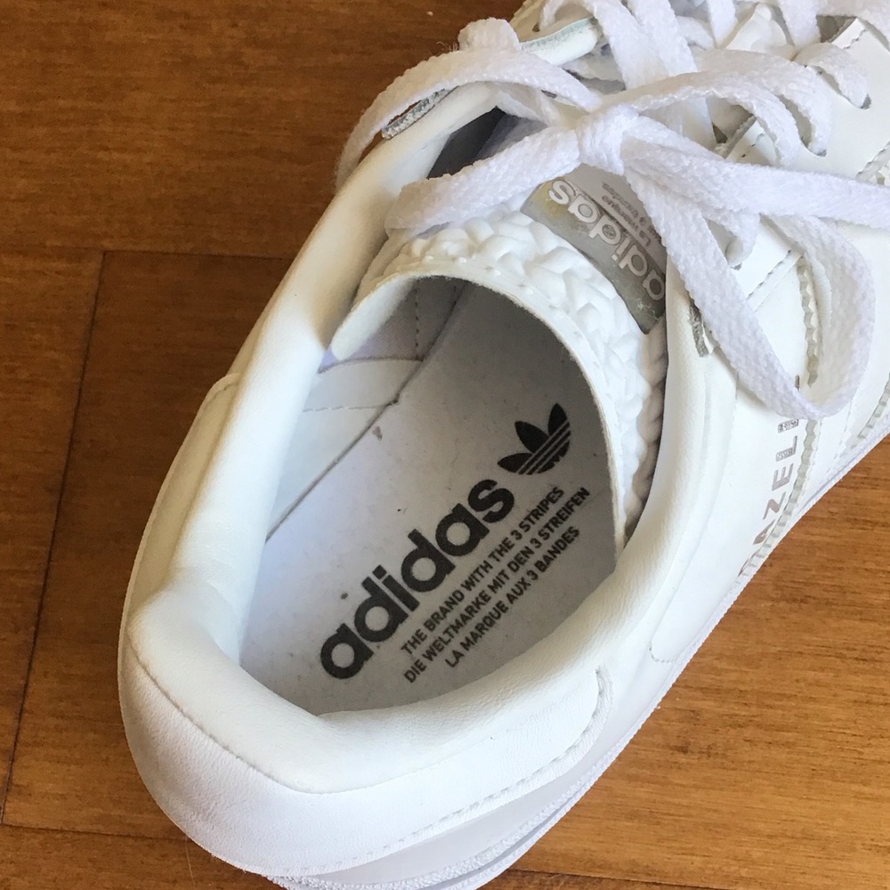Women adidas White Platform Gazelle Sneakers - Picture 5 of 5